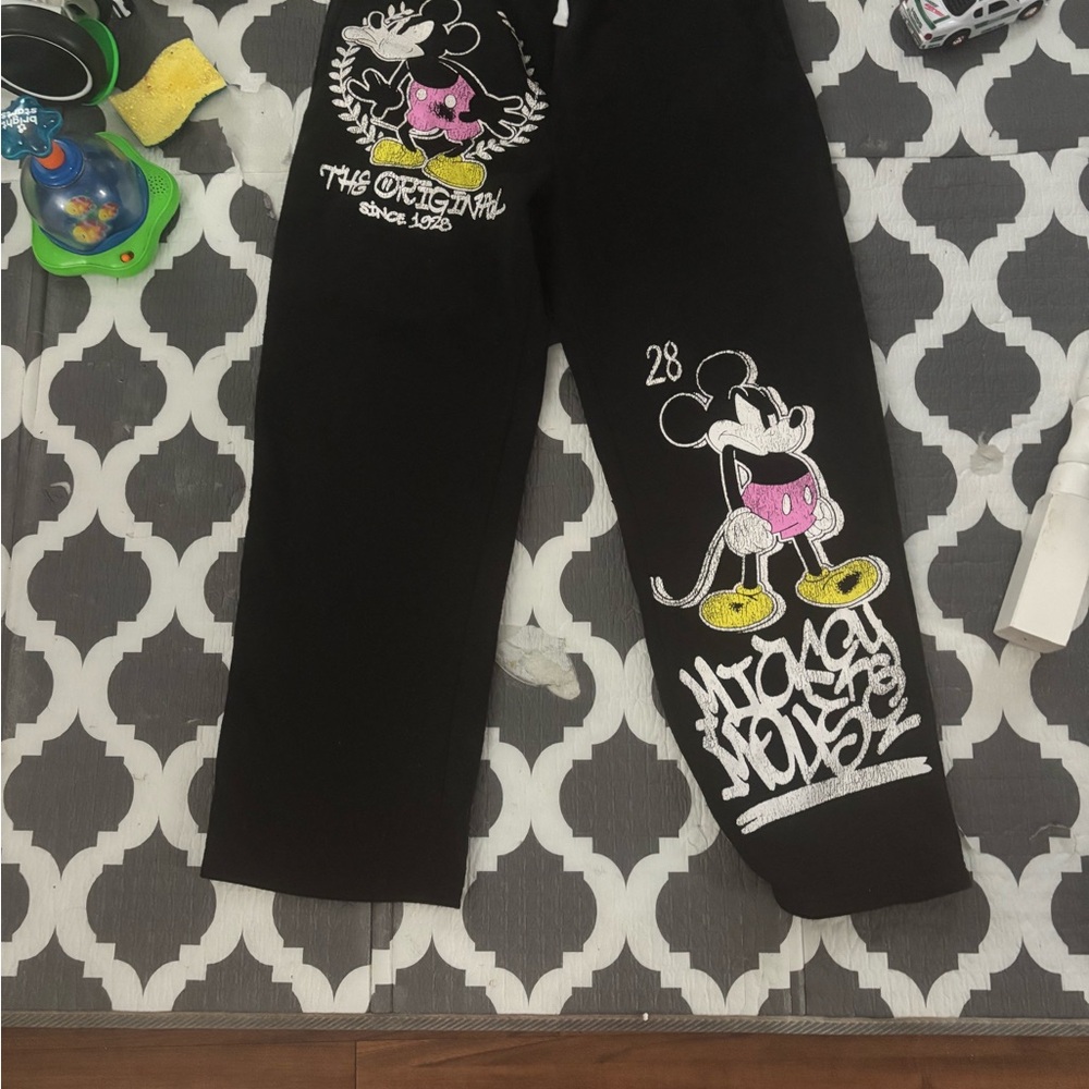 Disney Black Mickey and Friends Pants